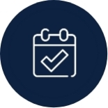 Calendar with checkmark icon